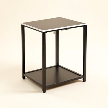 Jabella Metal Nightstand With Usb Port (synthetic illustration; no displayed measurements)