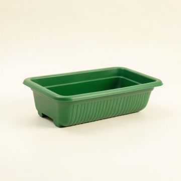 Juniper Crossing Empty Railing Planter With Integral Brackets - Green (synthetic illustration; no displayed measurements)