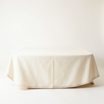 Clay Crossing Flat Bed Sheet - Cream (synthetic illustration; no displayed measurements)