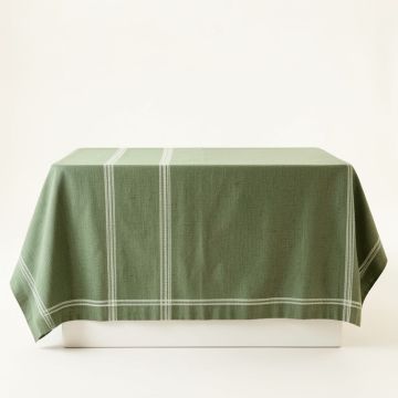 Slate Dell Flat Bed Sheet - Green (synthetic illustration; no displayed measurements)