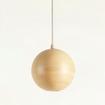 Linden Dale Pendant Light Suspended From One Plain Cable - Beige (synthetic illustration; no displayed measurements)