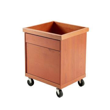 Vale Bridge Empty Rolling Workshop Cart - Terracotta