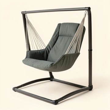 Children ’ S Swing Chair With Stand (synthetic illustration; no displayed measurements)