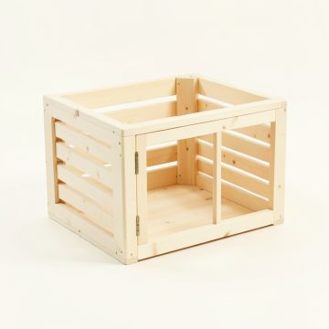 Olive Crossing Empty Furniture-Style Pet Crate - Ivory (synthetic illustration; no displayed measurements)