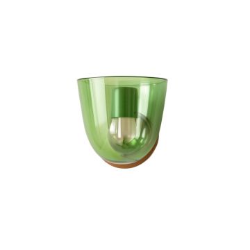 Field Crossing Wall Sconce Mounted On A Plain Wall - Green