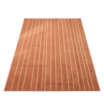 Fern Branch Rectangular Area Rug - Terracotta