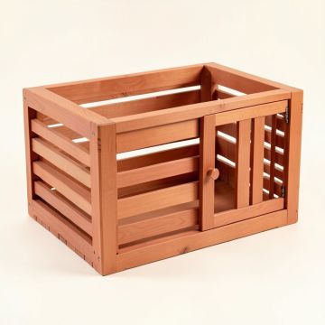 Fern Brook Empty Furniture-Style Pet Crate - Terracotta (synthetic illustration; no displayed measurements)