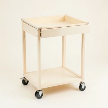 Pine Canyon Empty Rolling Workshop Cart - Ivory (synthetic illustration; no displayed measurements)