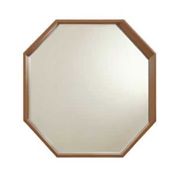 Hugo Mid Century Hexagon Beveled Accent Mirror