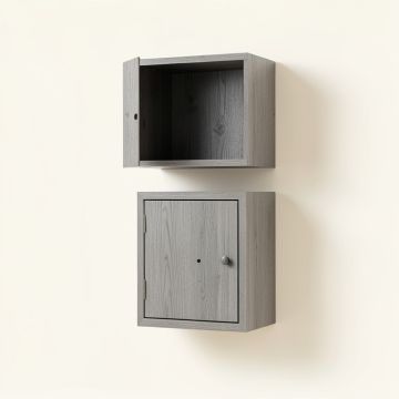 Dune Dale Wall-Mounted Entry Cabinet - Gray (synthetic illustration; no displayed measurements)