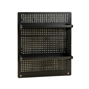 Juniper Bluff Empty Wall-Mounted Tool Organizer Panel - Black
