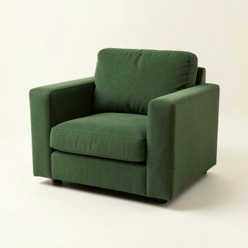Bay Edge Upholstered Armchair - Green (synthetic illustration; no displayed measurements)