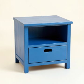 Willow Arc Nightstand - Blue (synthetic illustration; no displayed measurements)