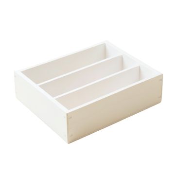 Rowan Arc Empty Pantry Drawer Organizer Insert - White