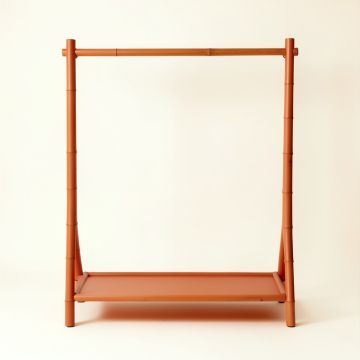 Olive Branch Empty Garment Rack - Terracotta (synthetic illustration; no displayed measurements)