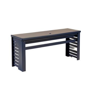 Vale Branch Narrow Outdoor Storage Bench - Navy
