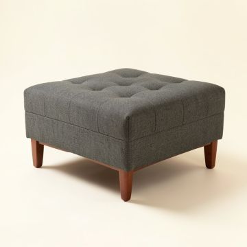 Berggren Mid Century Tufted Fabric Ottoman (synthetic illustration; no displayed measurements)