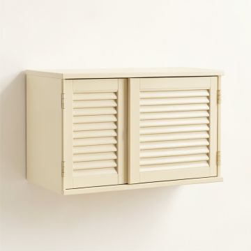 Bay Brook Wall-Mounted Entry Cabinet - Cream (synthetic illustration; no displayed measurements)