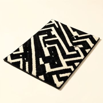 Giunta Chevron Wool Black/Ivory Area Rug (synthetic illustration; no displayed measurements)