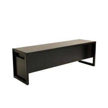 Spruce Canyon Narrow Outdoor Storage Bench - Black