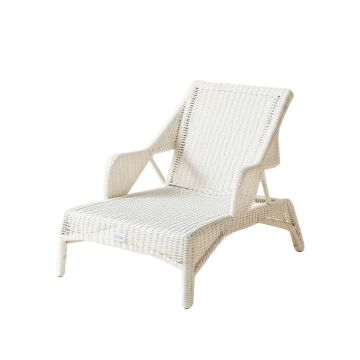 River Arc Outdoor Lounge Chair - White (synthetic illustration; no displayed measurements)