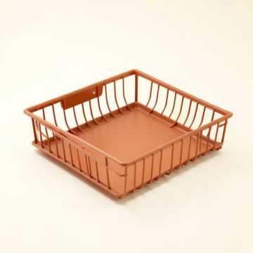 Bay Dale Empty Under-Desk Cable Tray - Terracotta (synthetic illustration; no displayed measurements)