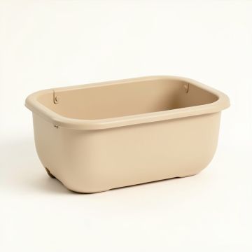 Cove Dale Empty Railing Planter With Integral Brackets - Beige (synthetic illustration; no displayed measurements)