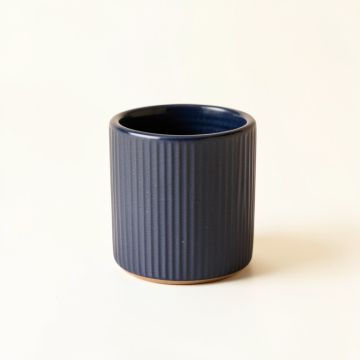 Pine Bend Empty Candle Holder - Navy (synthetic illustration; no displayed measurements)