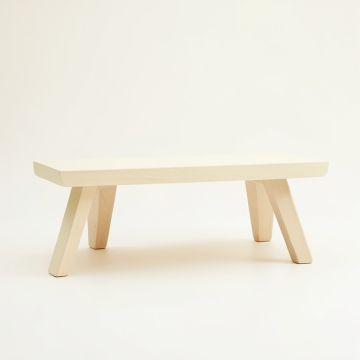 Aspen Edge Indoor Bench - Cream (synthetic illustration; no displayed measurements)