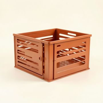 Dawn Branch Empty Furniture-Style Pet Crate - Terracotta (synthetic illustration; no displayed measurements)