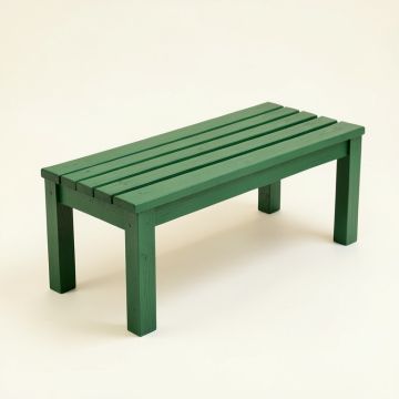 Fern Crest Indoor Bench - Green (synthetic illustration; no displayed measurements)