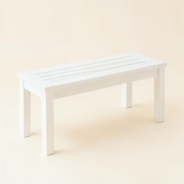 Lake Canyon Indoor Bench - White (synthetic illustration; no displayed measurements)