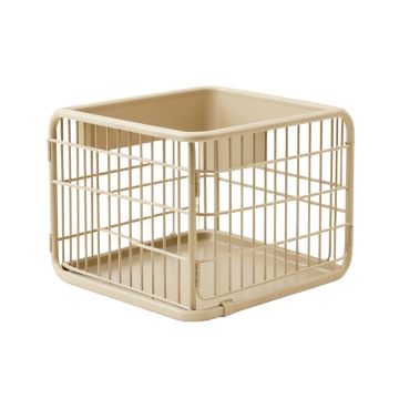 Meadow Bridge Empty Furniture-Style Pet Crate - Beige