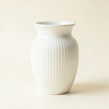 Ridge Bluff Empty Decorative Vase - White (synthetic illustration; no displayed measurements)