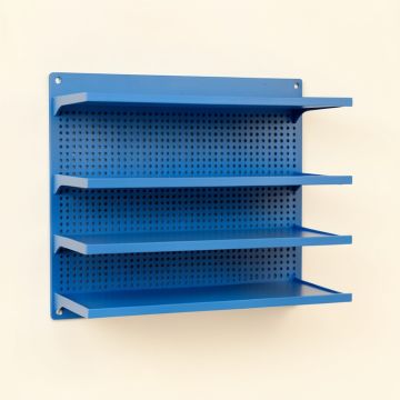Cedar Canyon Empty Wall-Mounted Tool Organizer Panel - Blue (synthetic illustration; no displayed measurements)