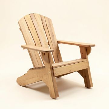 Mabe Solid Wood Rocking Adirondack Chair (synthetic illustration; no displayed measurements)
