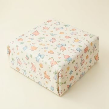 Bow Print Four-Piece Nursery Decor Set (synthetic illustration; no displayed measurements)
