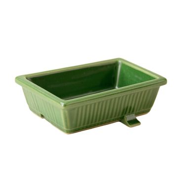 Birch Bridge Empty Railing Planter With Integral Brackets - Green