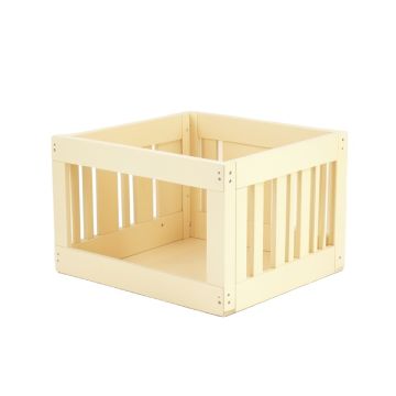 Willow Brook Empty Furniture-Style Pet Crate - Ivory