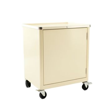 Bay Branch Empty Rolling Workshop Cart - Ivory