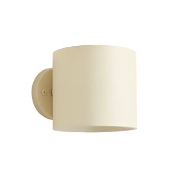 Olive Bluff Wall Sconce Mounted On A Plain Wall - Cream