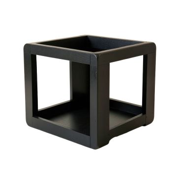 Slate Dell Empty Furniture-Style Pet Crate - Black (synthetic illustration; no displayed measurements)