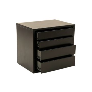 Hill Dale Small-Parts Storage Drawer Cabinet - Black
