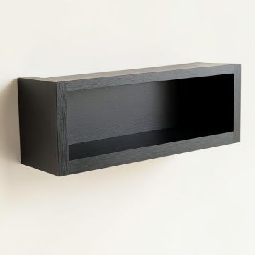 Lake Bridge Wall-Mounted Shelf - Black (synthetic illustration; no displayed measurements)