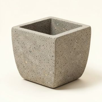 Square Zen Bowl Cast Stone Pot Planter (synthetic illustration; no displayed measurements)
