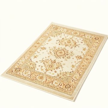 Runner Oriental Hand-Knotted Wool Plum/Ivory Area Rug (synthetic illustration; no displayed measurements)
