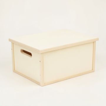 Holly Bluff Low Toy Storage Unit - Cream (synthetic illustration; no displayed measurements)