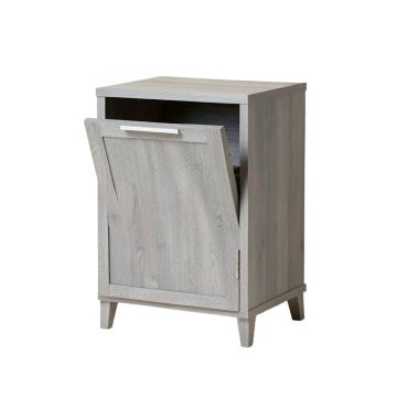 Flint Bluff Freestanding Pull-Out Hamper Cabinet - Gray