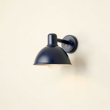 Laurel Canyon Wall Sconce Mounted On A Plain Wall - Navy (synthetic illustration; no displayed measurements)