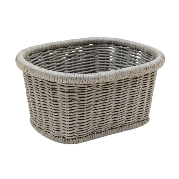 Maple Bridge Empty Storage Basket - Gray